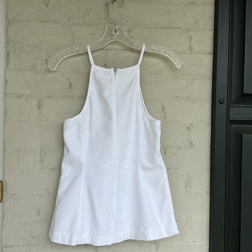 Lilly Pulitzer Larina White Pique Cotton Top Size 4 - Picture 9 of 15